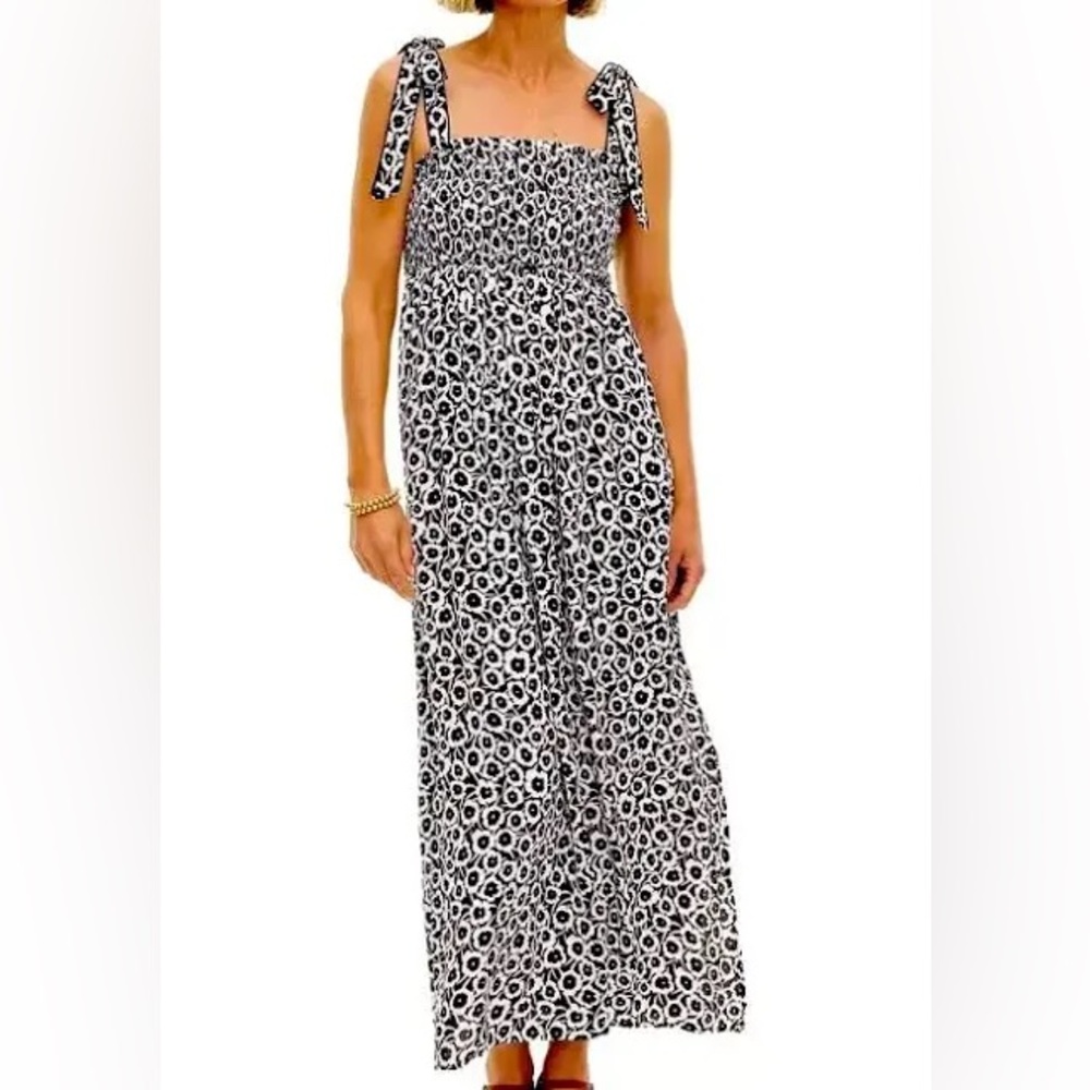 DVF x Target Smocked Tie Strap Poppy Dress